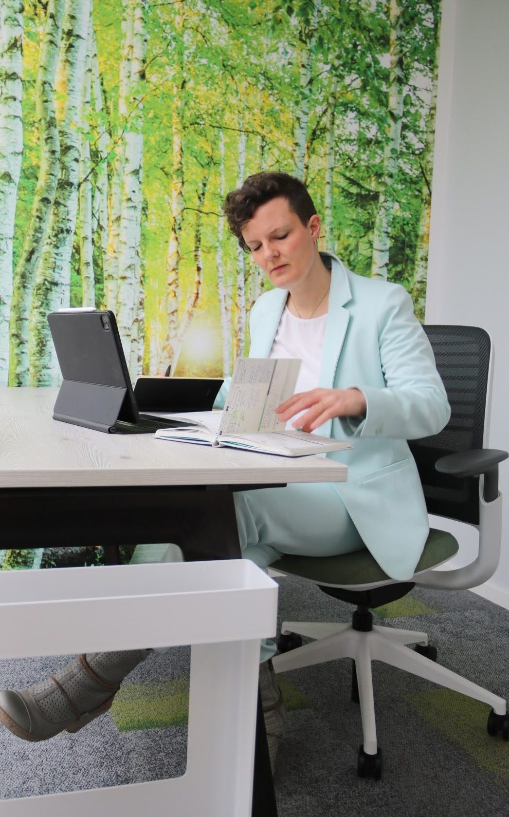 Elisabeth im Arbeitsprozess