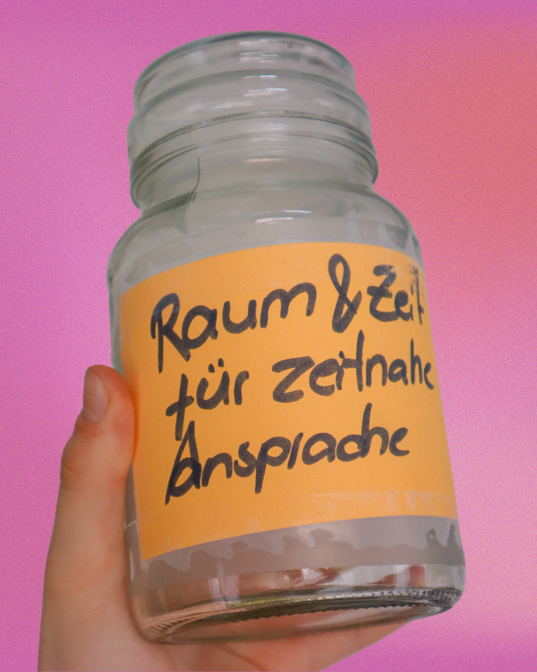 Teamglas für Absprachen